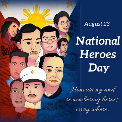 araw ng mga bayani poster|National Heroes Day (Philippines) .